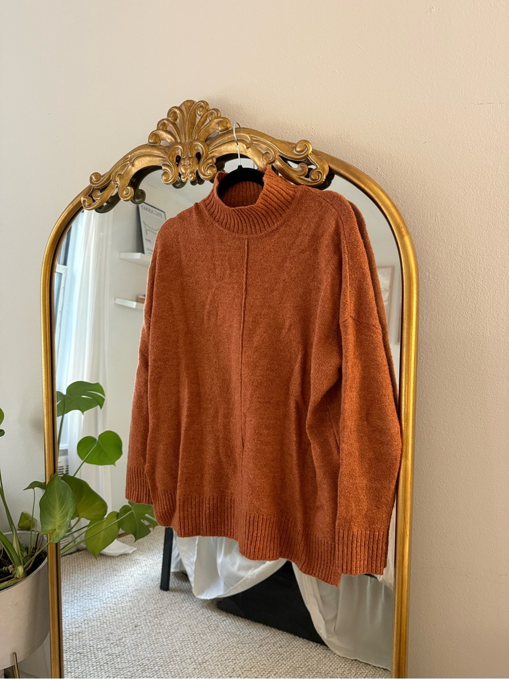 Jessica Simpson Rusty Orange Turtleneck Sweater